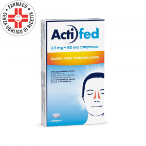 Actifed | 12 compresse 2,5 + 60 mg
