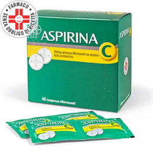 ASPIRINA C 400 mg cpr | 40  Compresse Effervescenti con Vitamina C