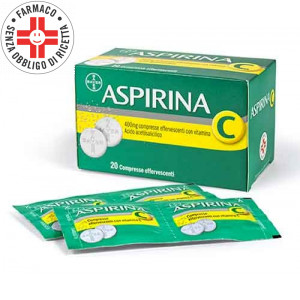 ASPIRINA C 400 mg cpr | 20 Compresse Effervescenti con Vitamina C 
