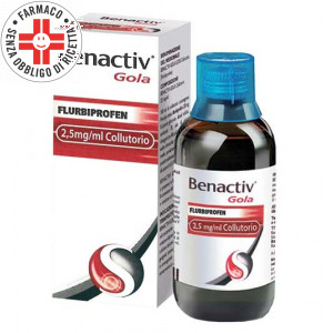 BENACTIV  Gola  2,5 mg/ml  | Collutorio - Flacone 160 ml