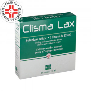 CLISMALAX 4 Clismi | Clistere Evacuativo 4 x 133 ml | SOFAR