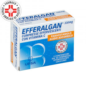 Efferalgan con vitamina C | 20 compresse effervescenti 330 mg