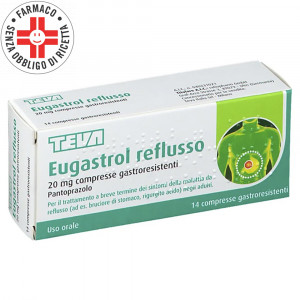 Eugastrol Reflusso | Pantoprazolo 14 compresse 20 mg