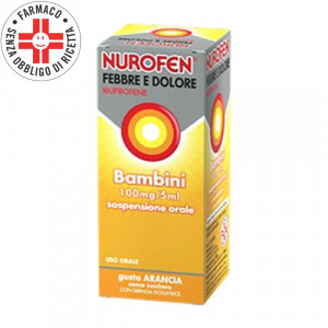 NUROFEN 100 mg/5 ml FEBBRE E DOLORE Bambini | Sciroppo Arancia - 150 ml