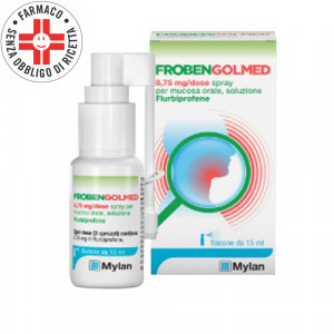 FrobenGolMed spray orale 8,75 mg per dose | Flacone da 15 ml 