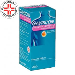 GAVISCON 500 mg/10 ml + 267 mg/10 ml | Sospensione orale - Flacone 200 ml 