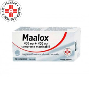 MAALOX  400 mg + 400 mg | 40 Compresse Masticabili  - Aroma menta