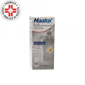 MAALOX Sciroppo | Sospensione orale 250 ml - Aroma menta