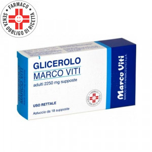 Marco Viti Glicerolo | 18 Supposte Adulti 2250 mg 