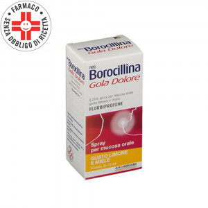 NeoBorocillina Gola Dolore spray | Spray gola gusto Limone e Miele 15 ml | NEOBOROCILLINA