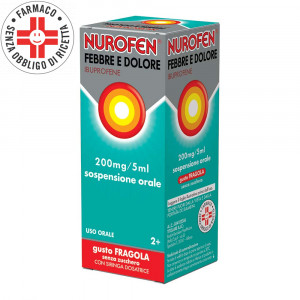 NUROFEN 200 mg/5 ml FEBBRE E DOLORE Bambini | Sciroppo Fragola - 100 ml