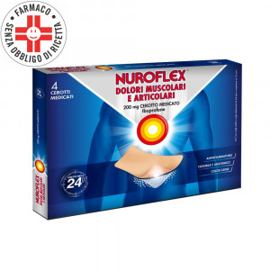 NUROFLEX Dolori muscolari e articolari | 4 Cerotti medicati - Ibuprofene 200 mg