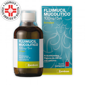 FLUIMUCIL Mucolitico 100 mg/ 5 ml Sciroppo | Flacone 200 ml Lampone
