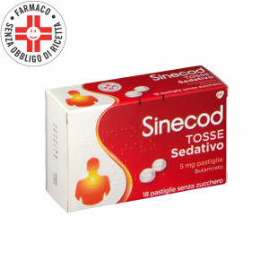 Sinecod Tosse Sedativo | 18 Pastiglie aroma menta 5 mg 