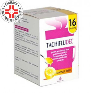 TACHIFLUDEC Bustine 600 mg+10 mg+40 mg  | 16 Bustine Limone e Miele