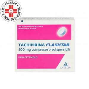 TACHIPIRINA FLASHTAB 500 mg | 16 Compresse orodispersibili  