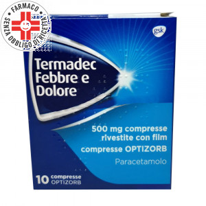 Termadec Febbre e Dolore | Paracetamolo 500 mg 10 compresse Optizorb