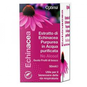 Echinacea Estratto No Alcool 50ml | Integratore difese immunitarie | OPTIMA NATURALS