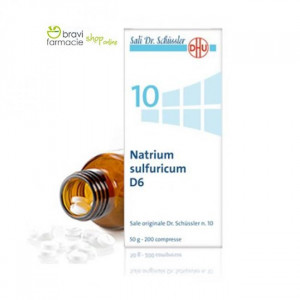 10 NATRIUM SULFURICUM D6 | Solfato di Sodio 200 Cpr | SCHWABE Sali Dr.Schussler