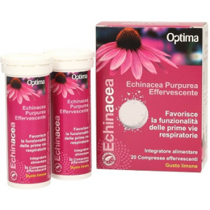 Echinacea Effervescente 20 cpr | Integratore vie respiratorie | OPTIMA NATURALS