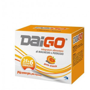 DaiGo Arancia 24+6 bustine | Integratore magnesio potassio | IBSA