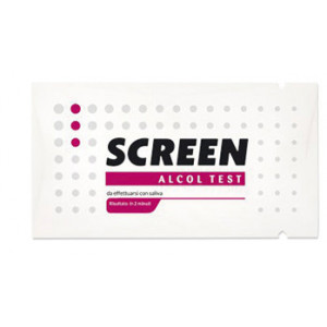 Screen Alcol Test 1 pz | Alcol test monouso salivare | SCREEN TEST