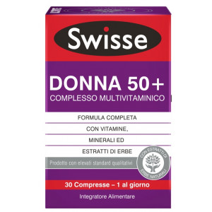 Multivitaminico Donna50+ 30cpr | Integratore vitamine e sali minerali |SWISSE