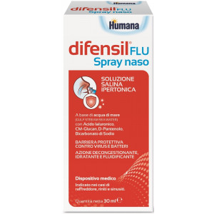 Difensil Flu Spray Naso 30ml | Rimedio congestione nasale | HUMANA