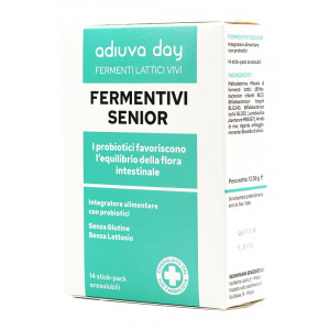 Fermentivi Senior 14stick | Probiotici intestino anziani | ADIUVA DAY