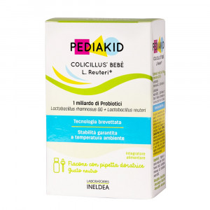 Colicillus Bebe' + Reuteri 8 ml | Integratore fermenti lattici neonati | PEDIAKID