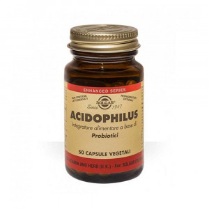 Acidophilus 50 cps vegetali | Probiotici senza lattoderivati | SOLGAR
