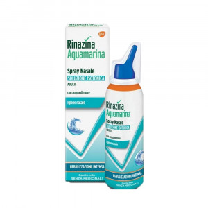 Aquamarina Isotonica | Spray nasale 100 ml - Nebulizzazione intensiva | RINAZINA 