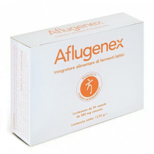 Aflugenex 24 cps | Fermenti Lattici per intestino e vie respiratorie | BROMATECH          