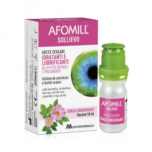 SOLLIEVO collirio 10 ml | Gocce oculari con Acido Ialuronico  | AFOMILL 