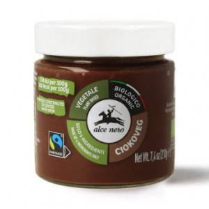 CIOKOVEG 210 g al cacao | Crema vegetale spalmabile vegana BIO | ALCE NERO
