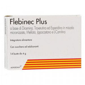 Flebinec Plus 14 buste | Integratore per le vene | ALFASIGMA