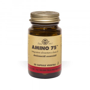 Amino 75 30 cps veg | Integratore di aminoacidi in forma libera | SOLGAR