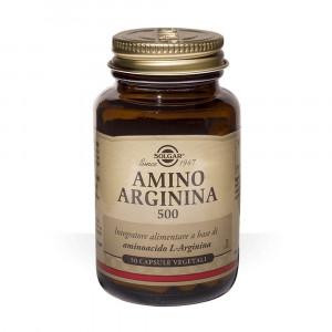 Amino Arginina 500 50 cps vegetali | Integratore a base di arginina  | SOLGAR