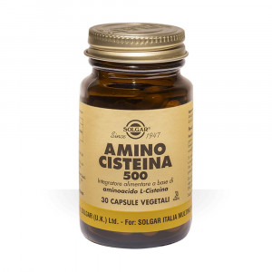 Amino Cisteina 500 30 cps veg | Integratore con L-cisteina | SOLGAR  
