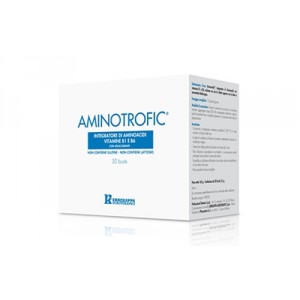 Aminotrofic 30 buste | Integratore di aminoacidi e vitamine B1 e B6 | PROFESSIONAL DIETETICS