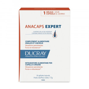 Anacaps Expert 30 cps | Integratore caduta capelli persistente | DUCRAY
