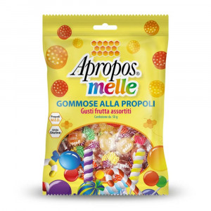 Melle Gommose alla Propoli 50 g | Caramelle frutti assortiti | APROPOS