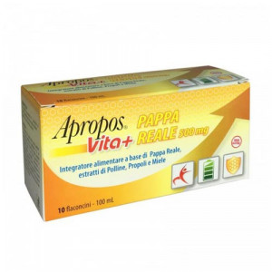 Vita + Pappa Reale 500 mg 10 flaconcini | Integratore ricostituente | APROPOS