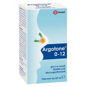 Argotone 0-12 gocce nasali 20ML | Fluidificante e Decongestionante | DOMPÈ Farmaceutici