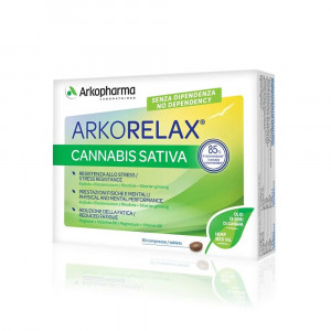 ARKORELAX CANNABIS SATIVA 30 cpr | Integratore antistress | ARKOPHARMA