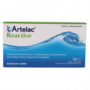 Reactive 20 flaconcini Monodose o,5 ml | Collirio Allergia | ARTELAC
