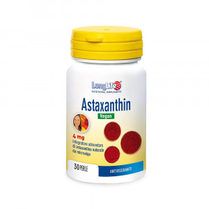 ASTAXANTHIN VEGAN 30 Perle | Integratore antiossidante | LONGLIFE