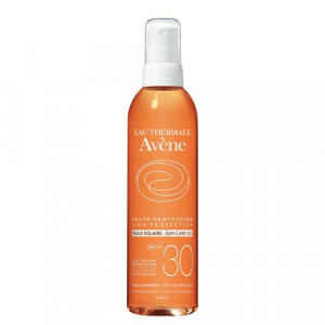 Spray Olio SPF30 150 ml | Nebulizzatore satinato pelli sensibili corpo e viso | AVENE Solari