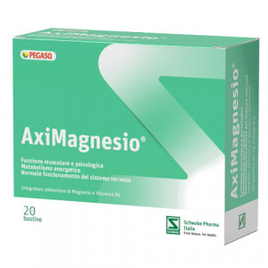 AXIMAGNESIO 40 o 100 cpr 20 bustine | Integratore di Magnesio e Vitamina B6 | PEGASO