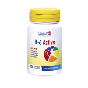 B 6 ACTIVE 100 Compresse | Integratore di vitamina B6 20 mg | LONGLIFE       